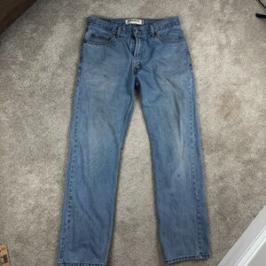 Levi's 505 Y2K Men's Jeans Regular Fit Straight Leg Denim Blue 34x33 Medium Wash